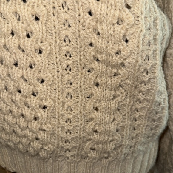 Vintage Quills Knit 100% Wool Irish Hand Knit Sweater - Picture 4 of 9